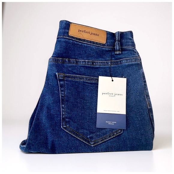 Perfect Jeans Men’s ‘Oceans’ Medium-Blue Slim-Fit Jeans / 28” x 30” - Picture 10 of 11